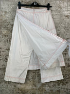 Women's Y2K White Pant-Skirt