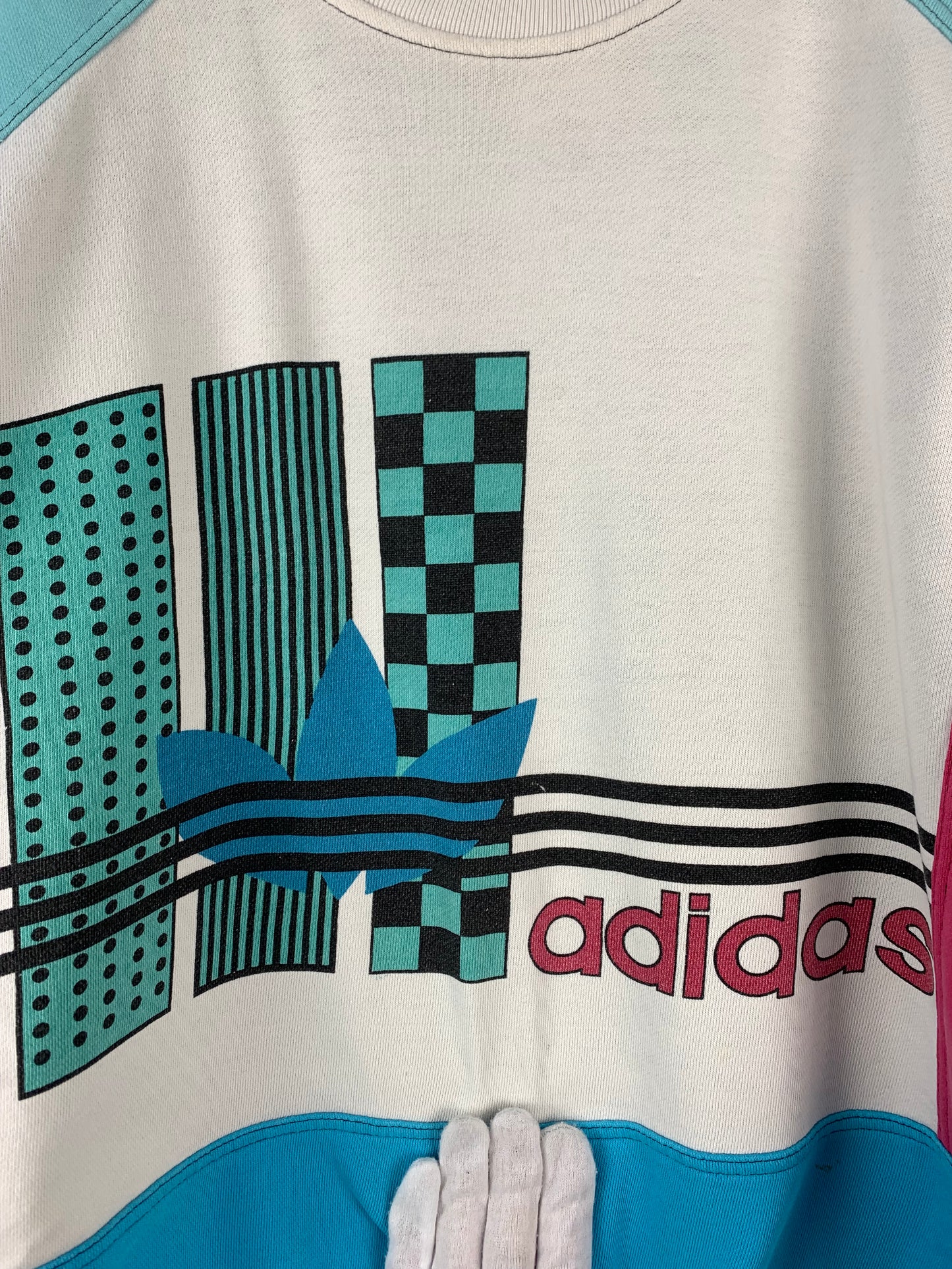 Men Vintage Adidas Colorblock Sweatshirt