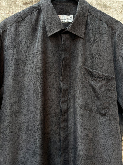 Men's Christian Dior 100% Silk Button Up Shirt