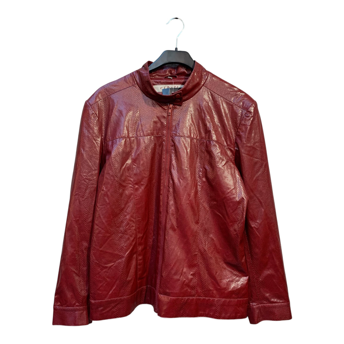 Cibyll Jeans Y2K Snakeskin Zip Jacket
