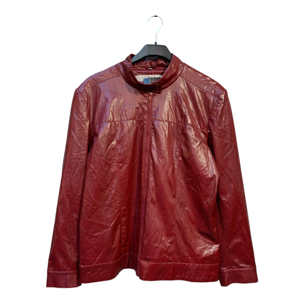 Cibyll Jeans Y2K Snakeskin Zip Jacket