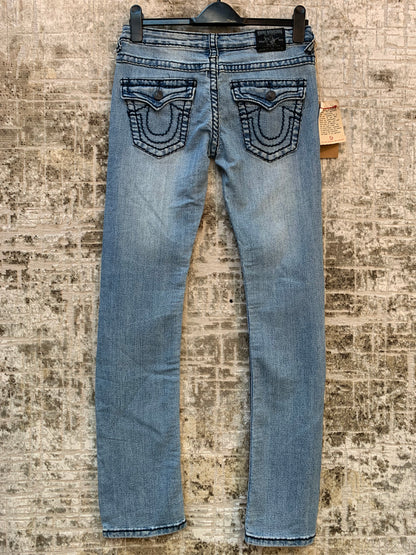 True Religion Light Wash Straight Jeans