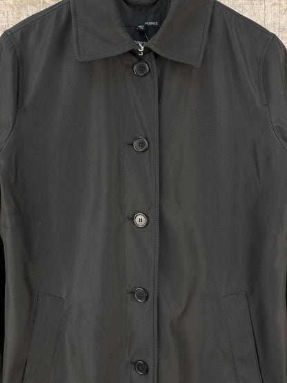 Unisex Vintage Hennes Black Straight Coat