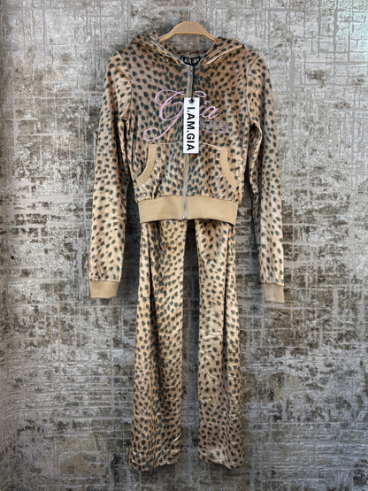 Women's Y2K I.AM.GIA Cheetah Print Tracksuit