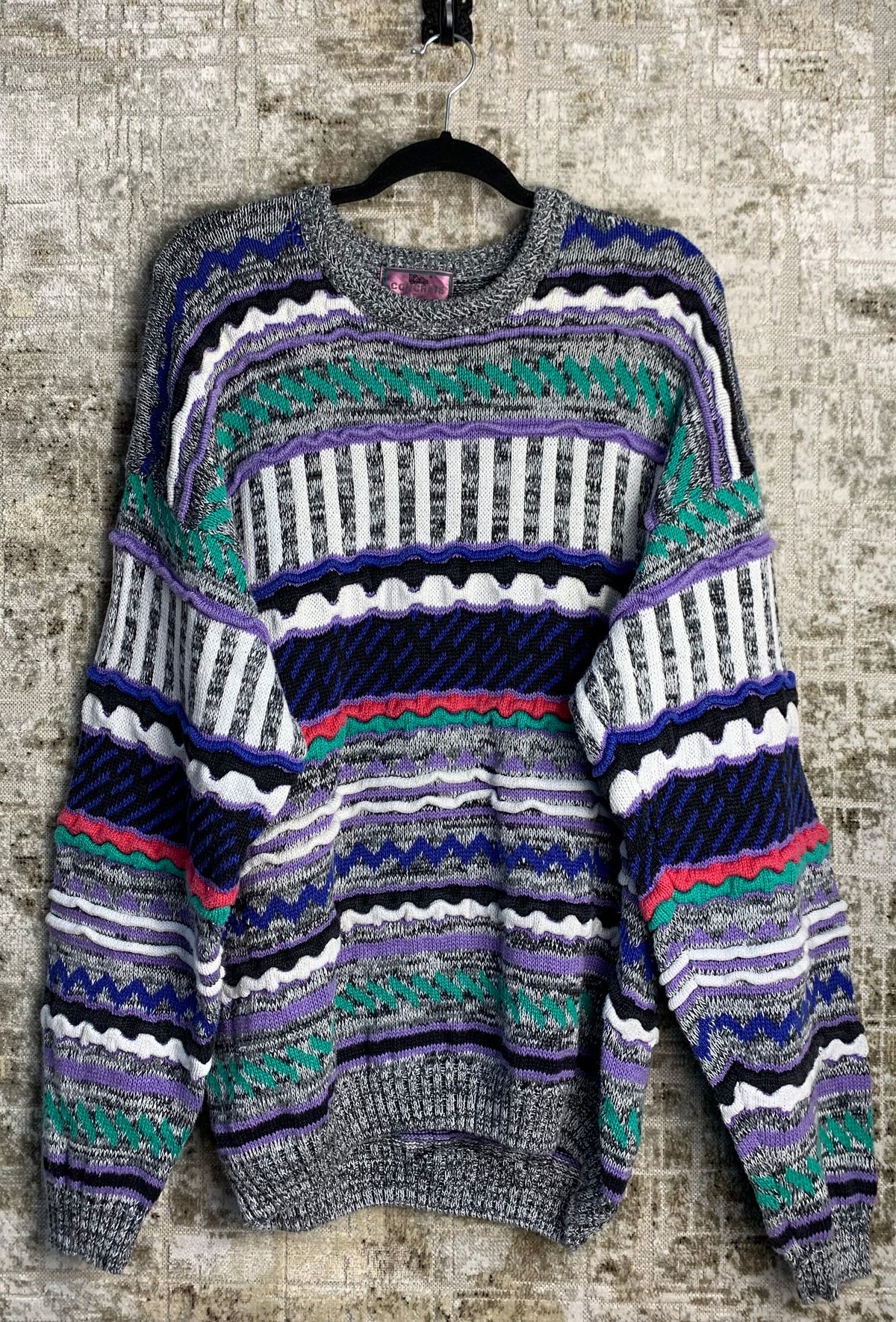 Concrete Textured Knit Sweater