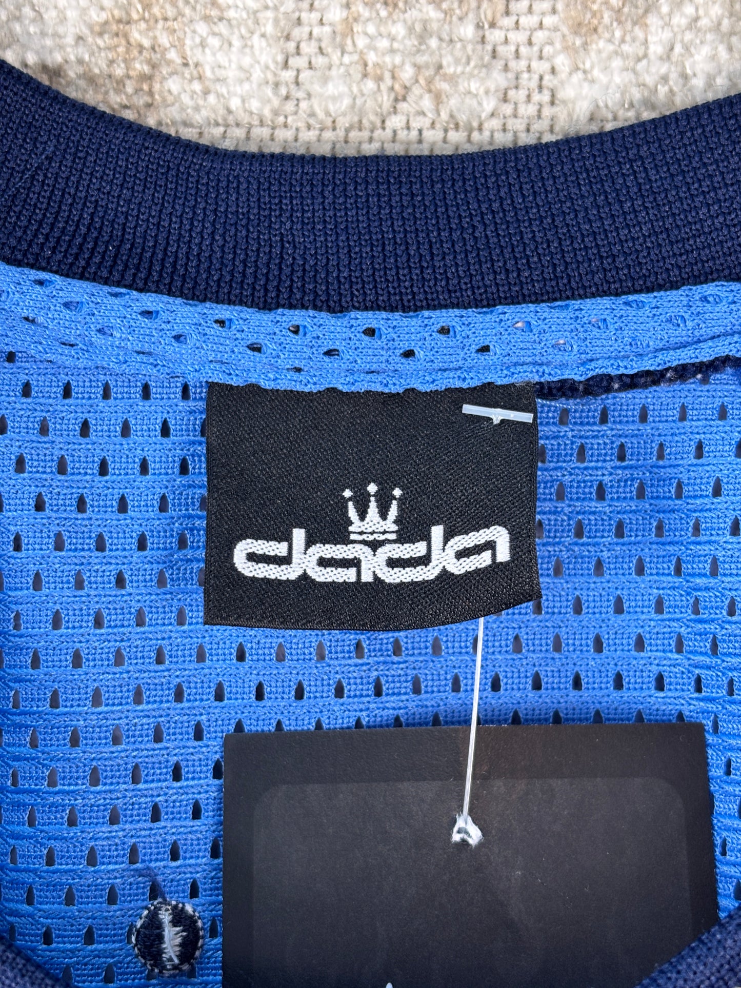 Mens Vintage Dada Supreme Blue Basketball Jersey