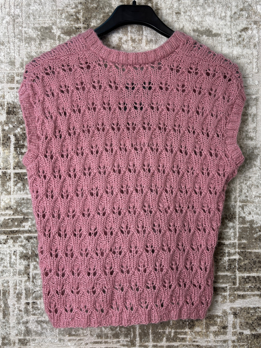 Pointelle Knit Sweater Vest