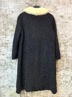 Vintage Persian Lamb Coat with Fur Collar