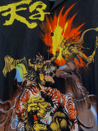 Mens Y2K Manga Graphic Button Up Shirt