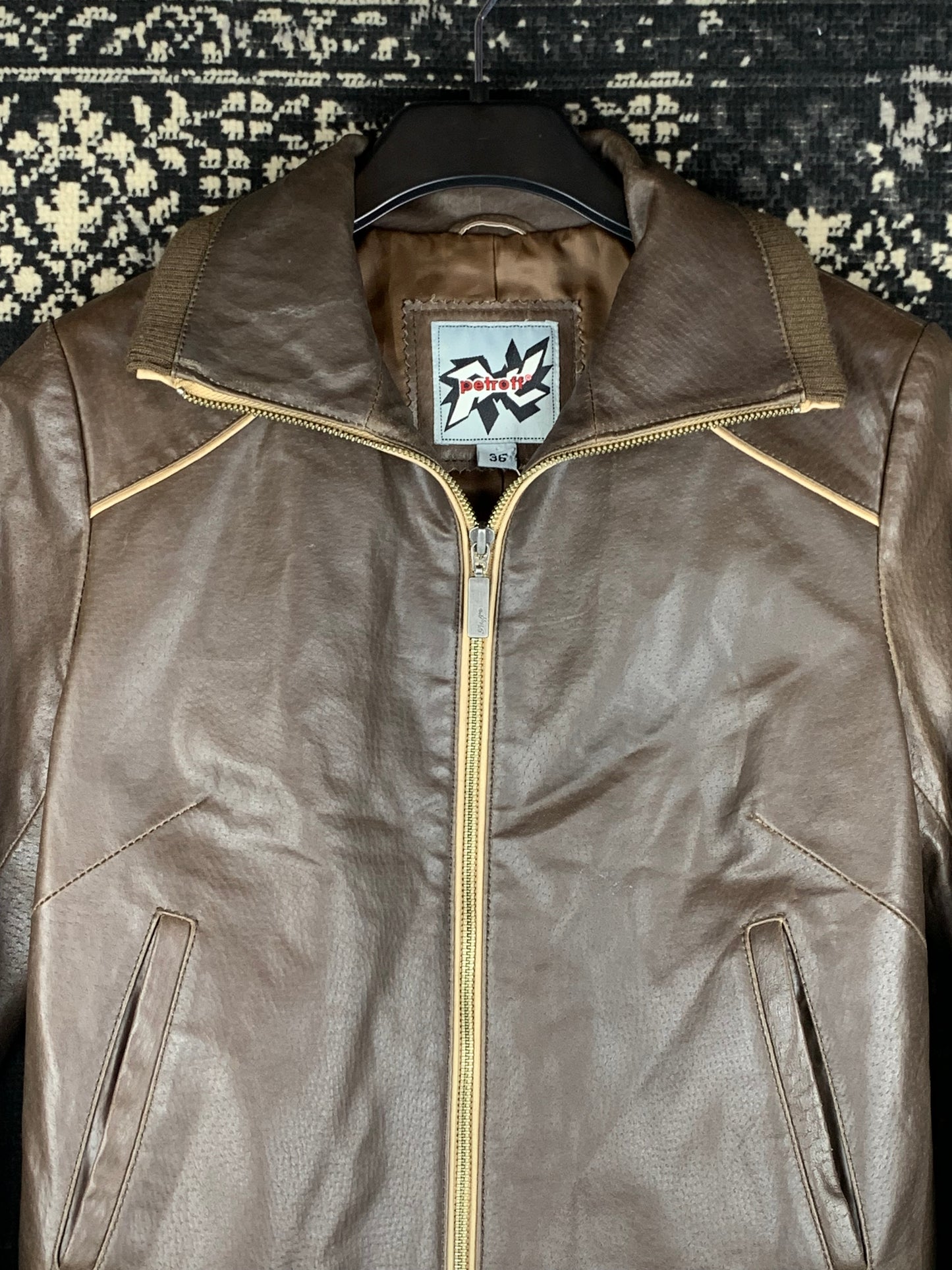Women's Y2K Dark Brown Petroff Leather Jacket