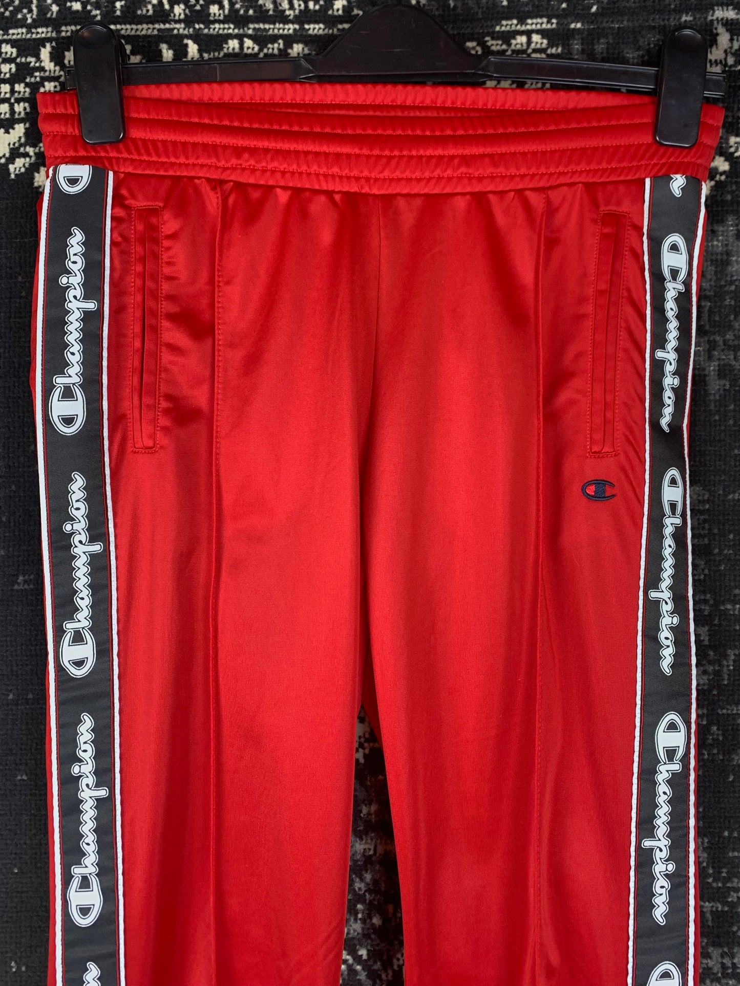 Y2K Women's Champion Red Flared Track Pants