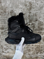 Balenciaga Track Hike Black Fur Boots