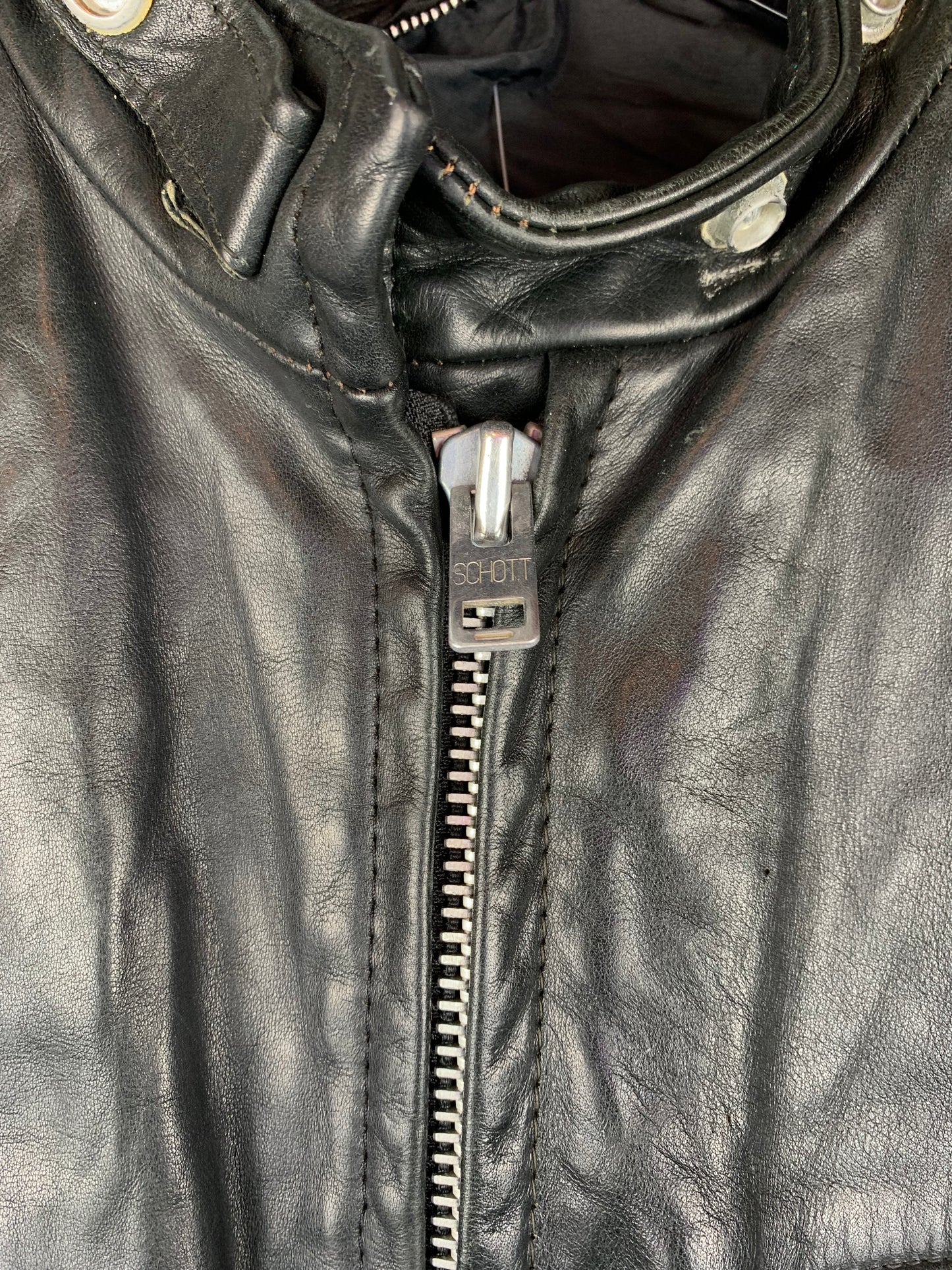 Women’s Vintage Schott NYC Black Leather Jacket