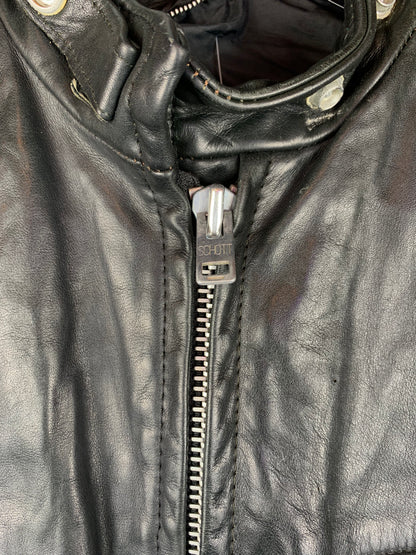 Women’s Vintage Schott NYC Black Leather Jacket