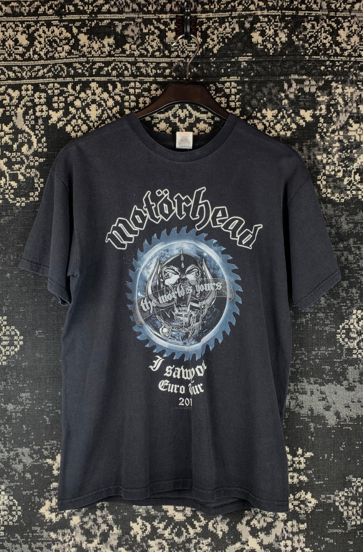 Motörhead The World Is Yours 2011 Euro Tour Graphic Band T-Shirt