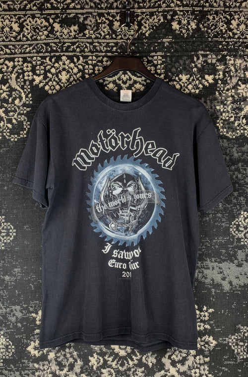 Motörhead The World Is Yours 2011 Euro Tour Graphic Band T-Shirt