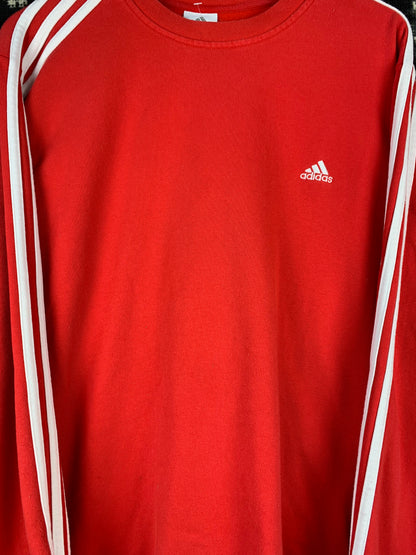 Mens Vintage Adidas Red Sweatshirt