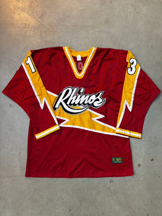 Rhinos SMOLLY 13 Red, White and Yellow Jersey