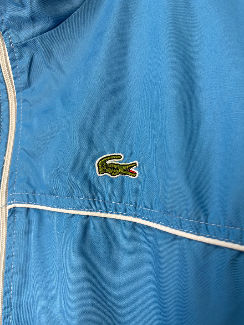Lacoste Blue & White Zip Up Track Jacket