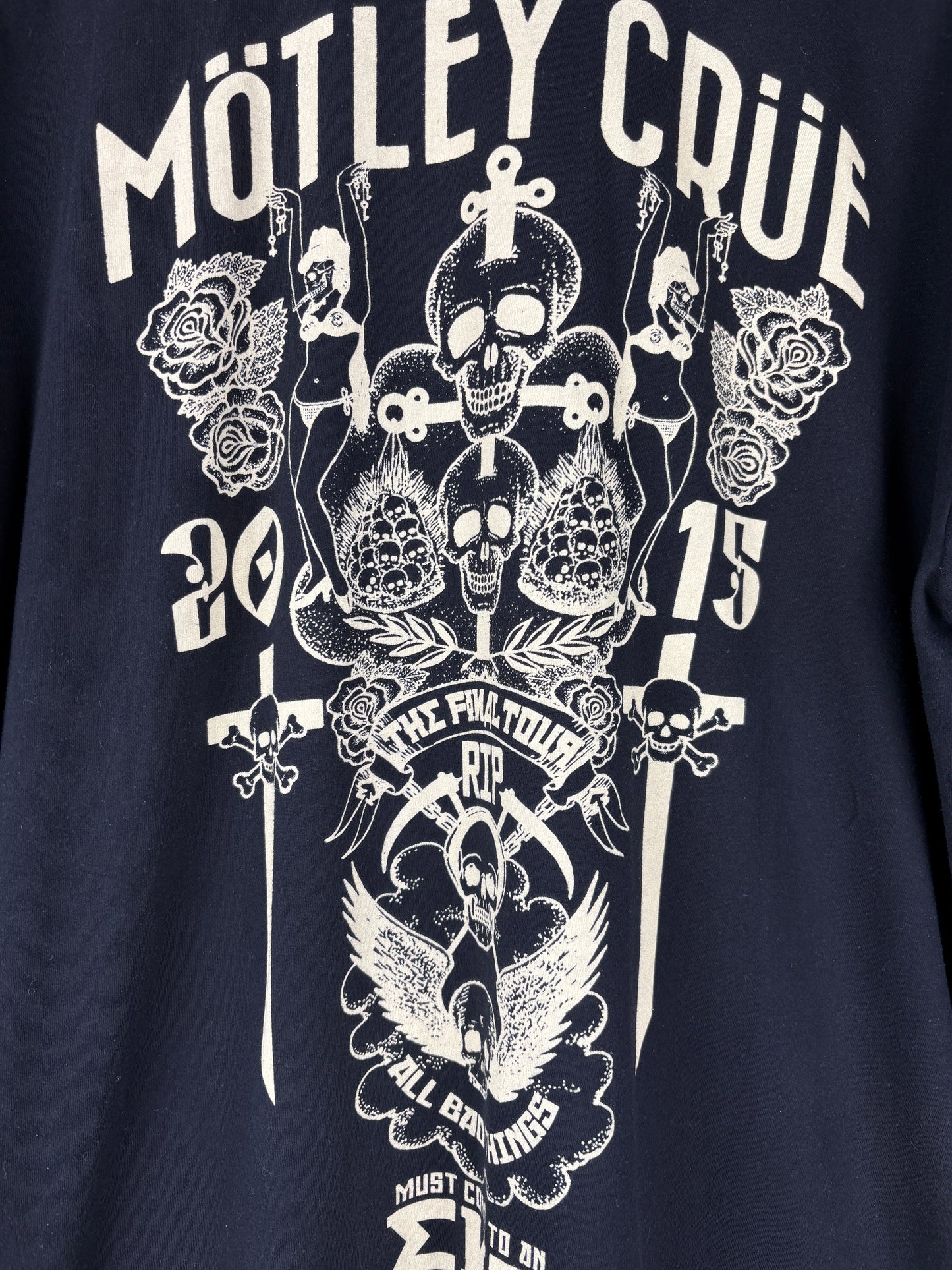 Mötley Crüe 2015 Final Tour Black T-Shirt