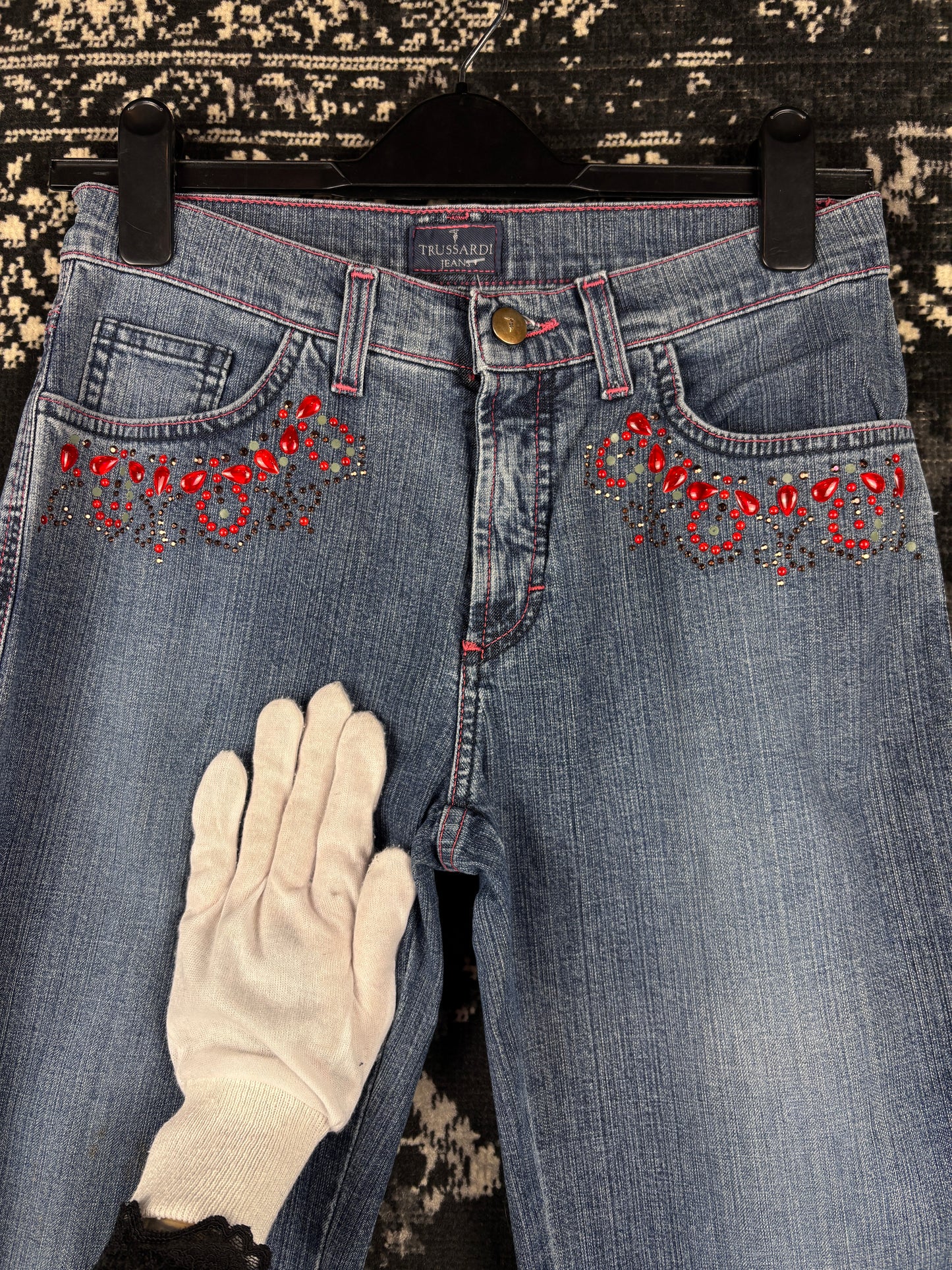 Womens Y2K Blue Denim Jeans