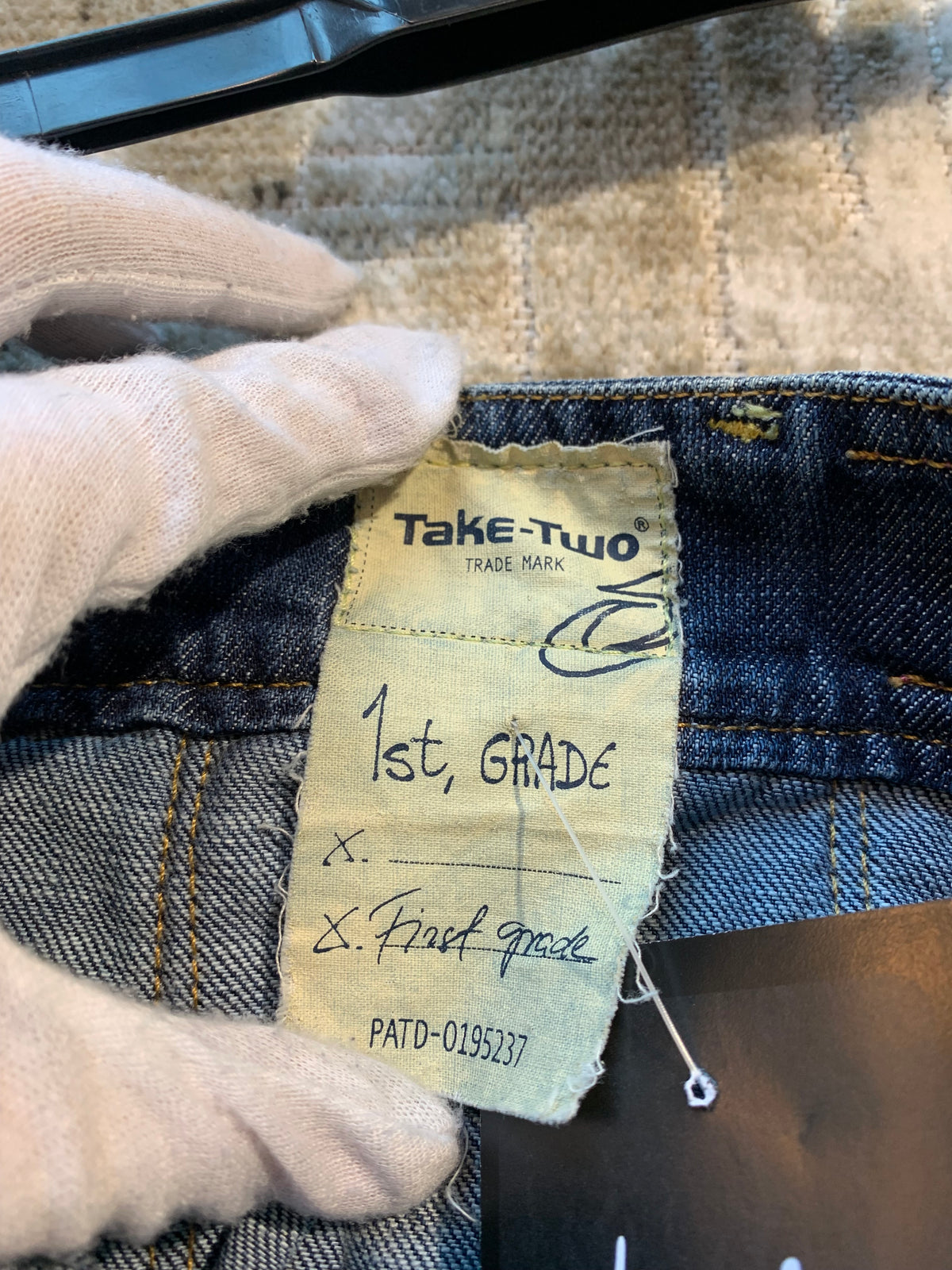Take Two Y2K Zipper Denim Mini Skirt