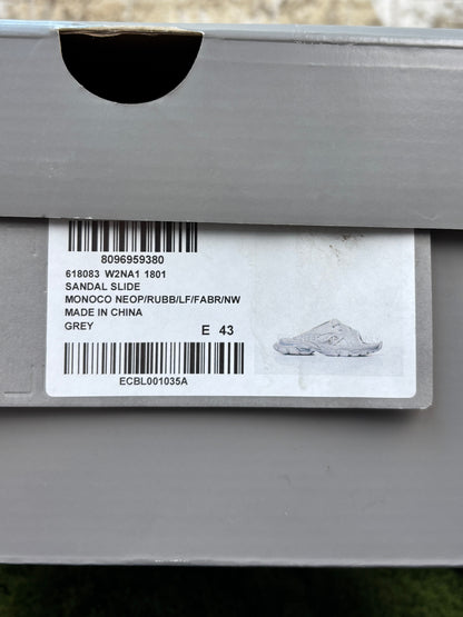 Balenciaga Track Grey Slide Sandals