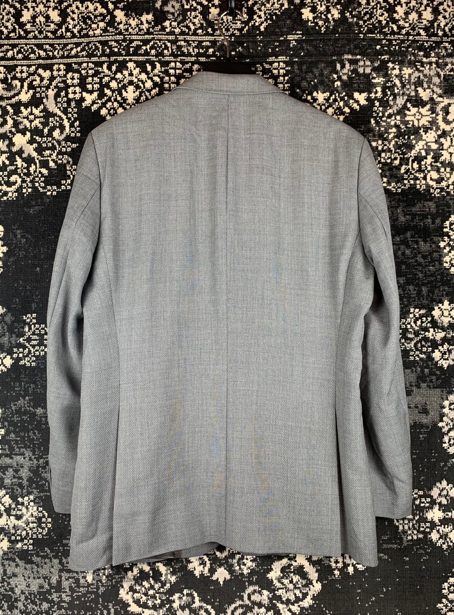 Mens Vintage Hugo Boss Classic Gray Blazer