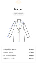 Vintage Coast Sportswear Leather Coat