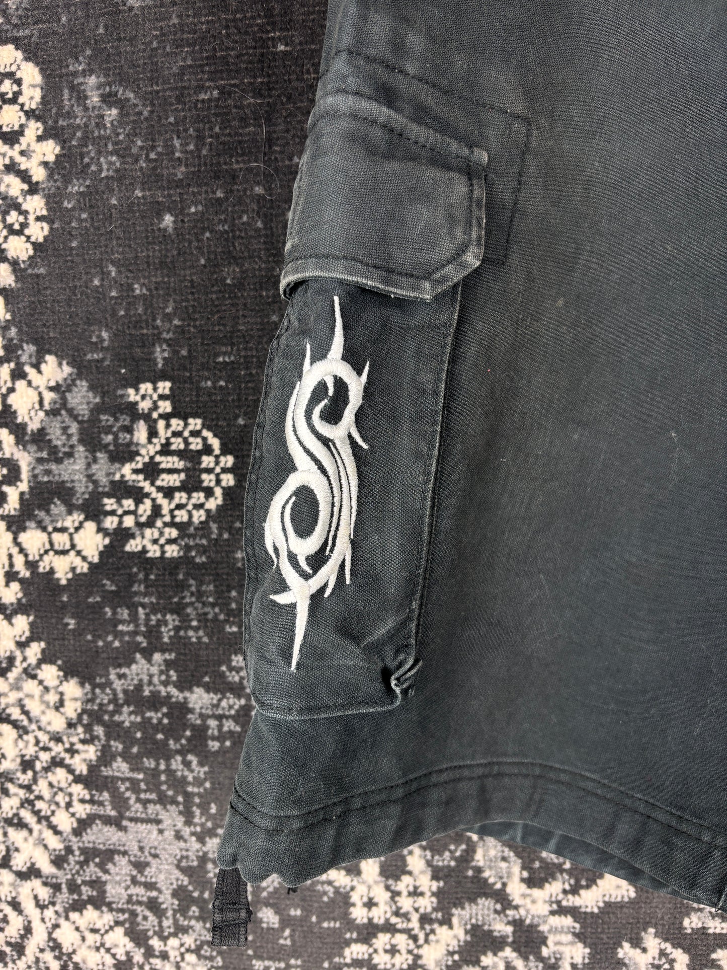 Men's Y2K 2008 Slipknot Black Cargo Shorts