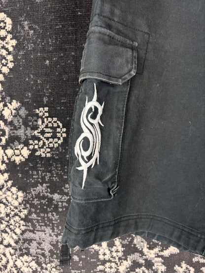 Men's Y2K 2008 Slipknot Black Cargo Shorts