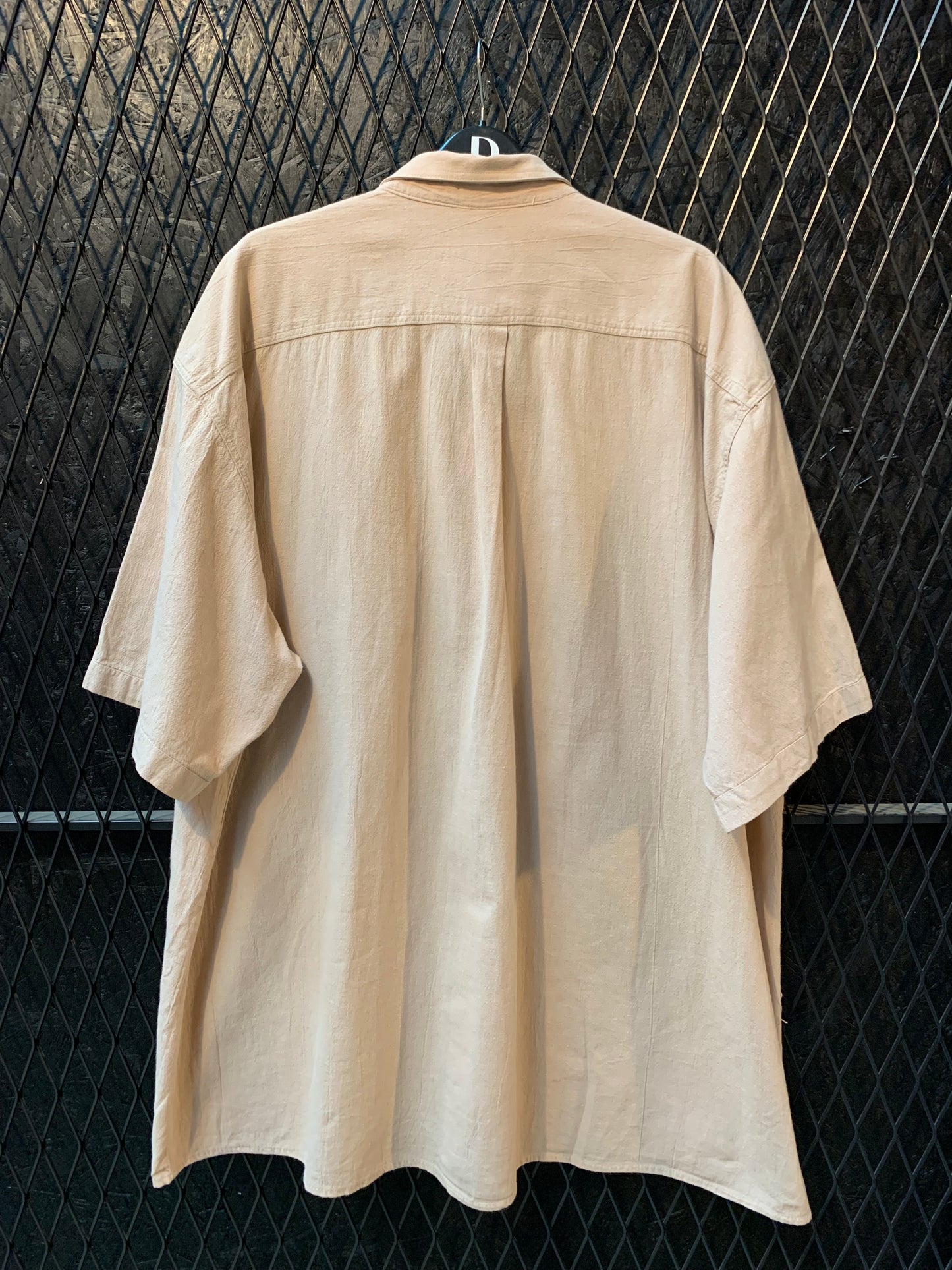 Vintage Camel Collection Beige Short Sleeve Button Up Shirt