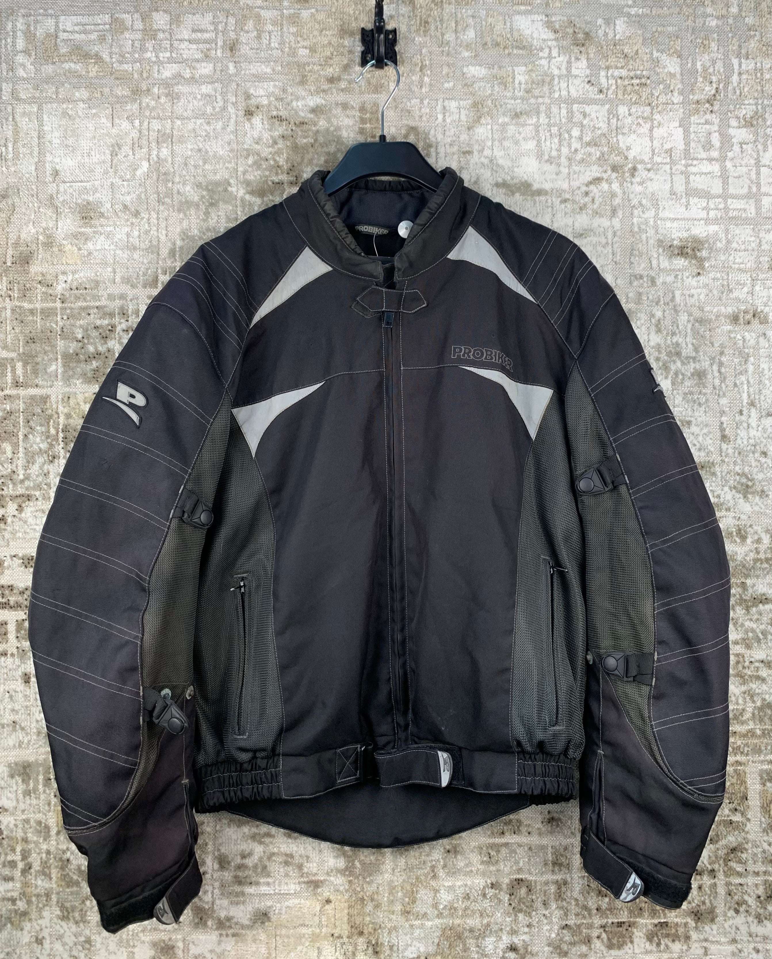 Mens ProBiker Dark Brown Dark Green Motorcycle Jacket