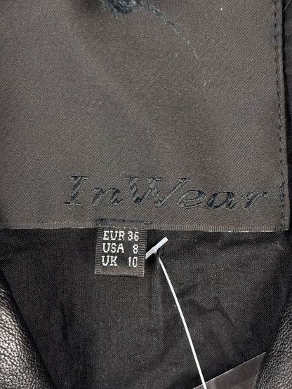 Women's Vintage Y2K InWear Black Leather Jacket
