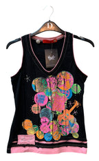 Liu Jo Y2K Graphic Rhinestone Tank Top