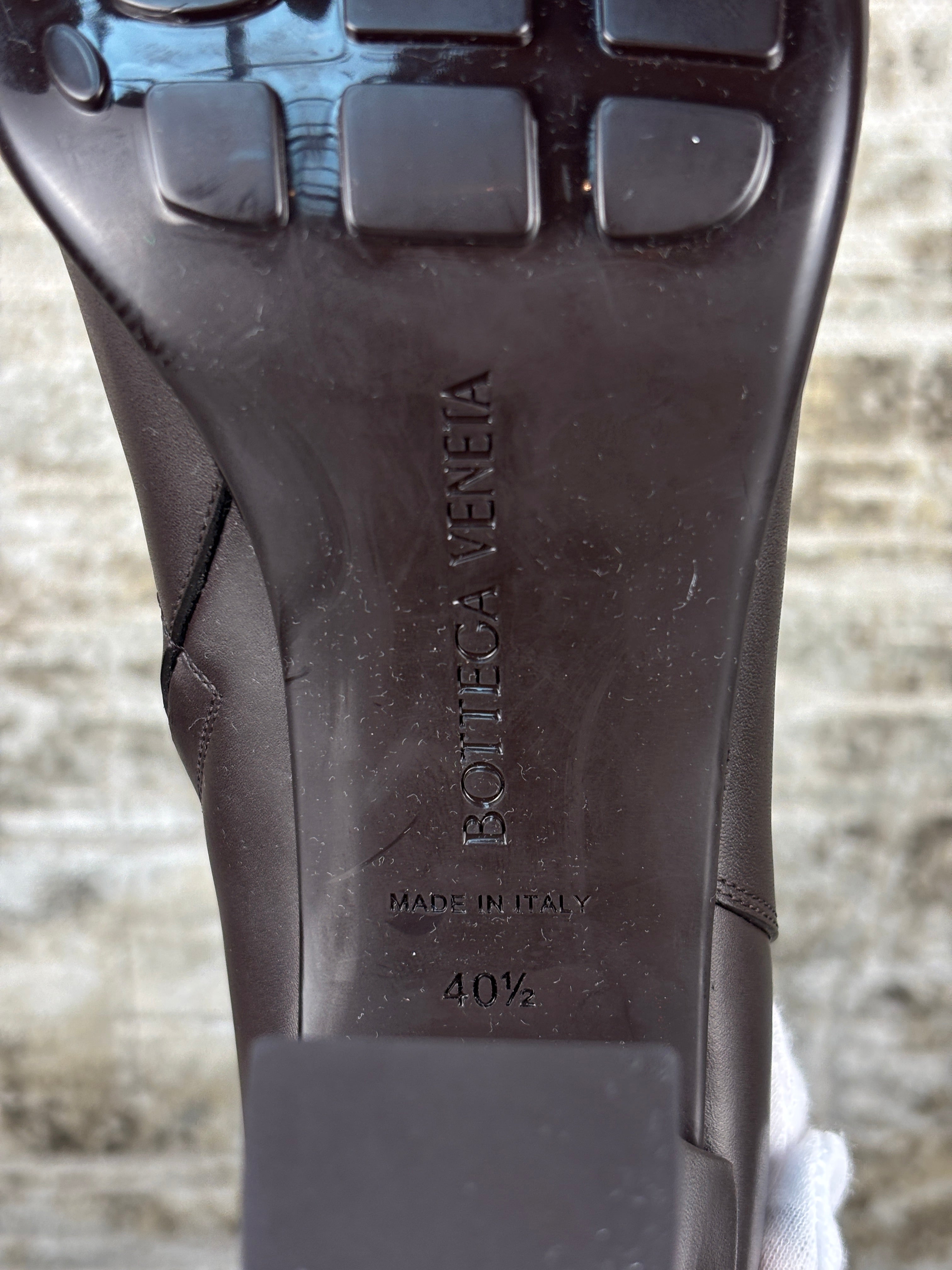 Bottega Veneta Storm Knee Dark Brown High Boots