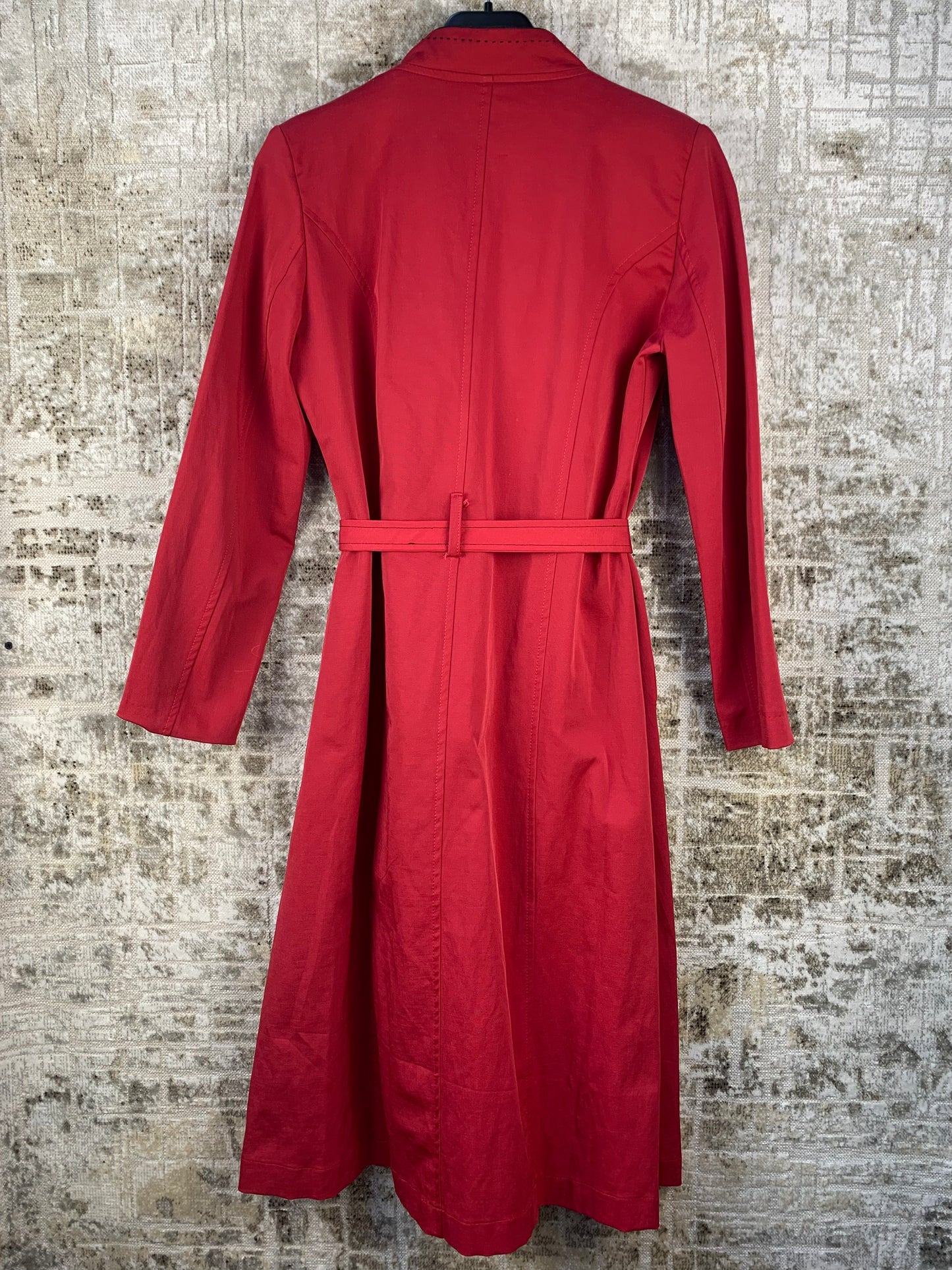 Womens Y2K Red Napoleon Military Coat