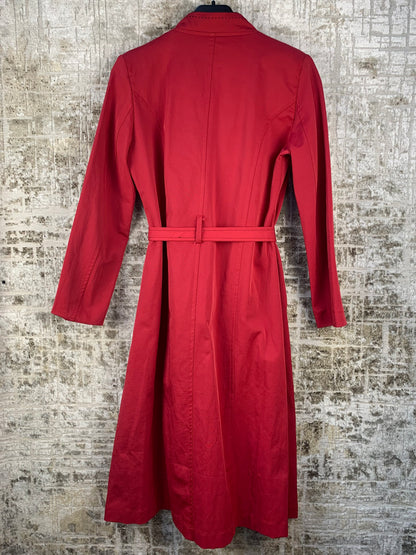 Womens Y2K Red Napoleon Military Coat