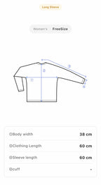 ZhongYiSi Y2K Rose Print Ribbed Long Sleeve Top