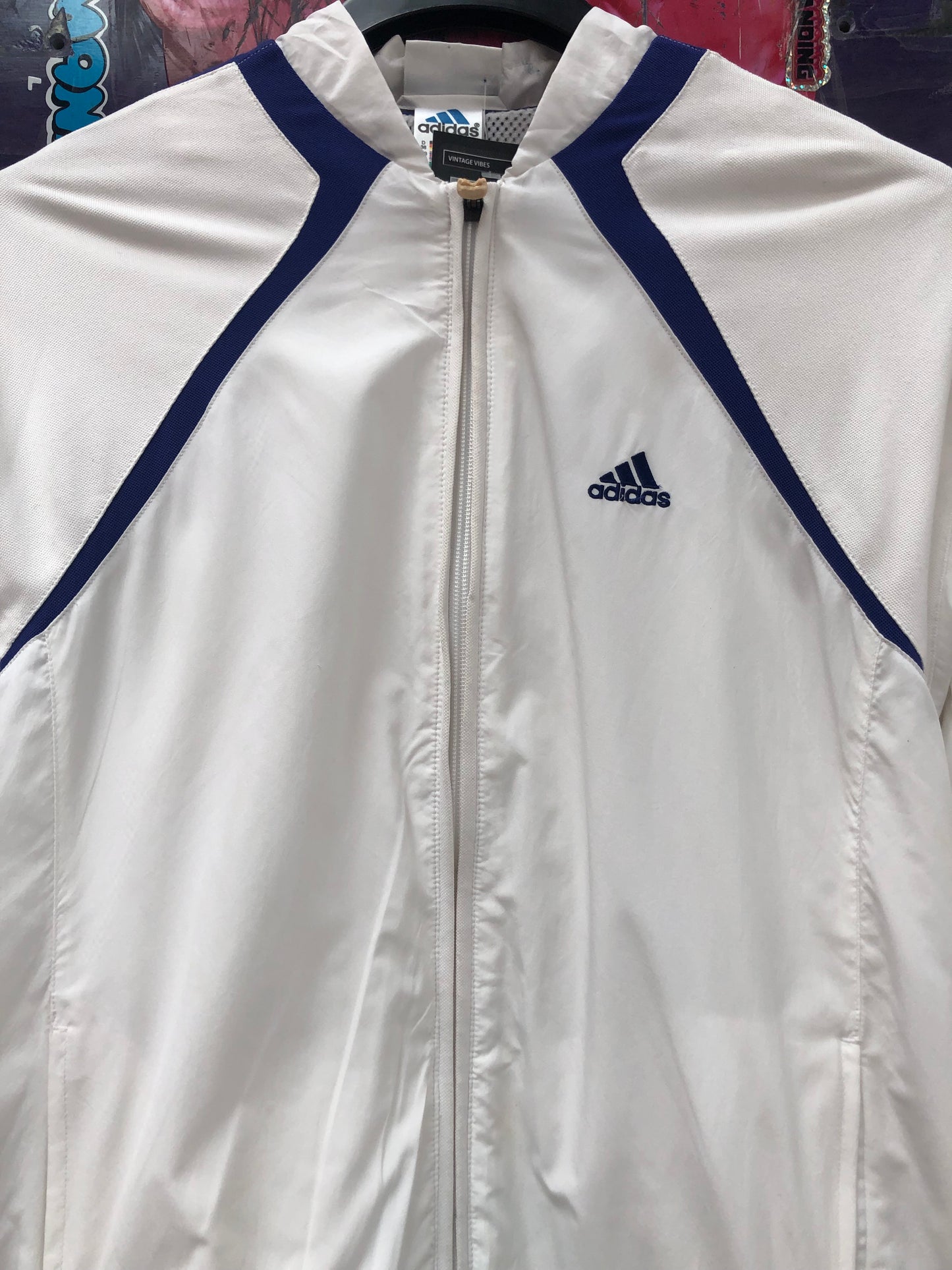 Vintage Adidas White Track Jacket