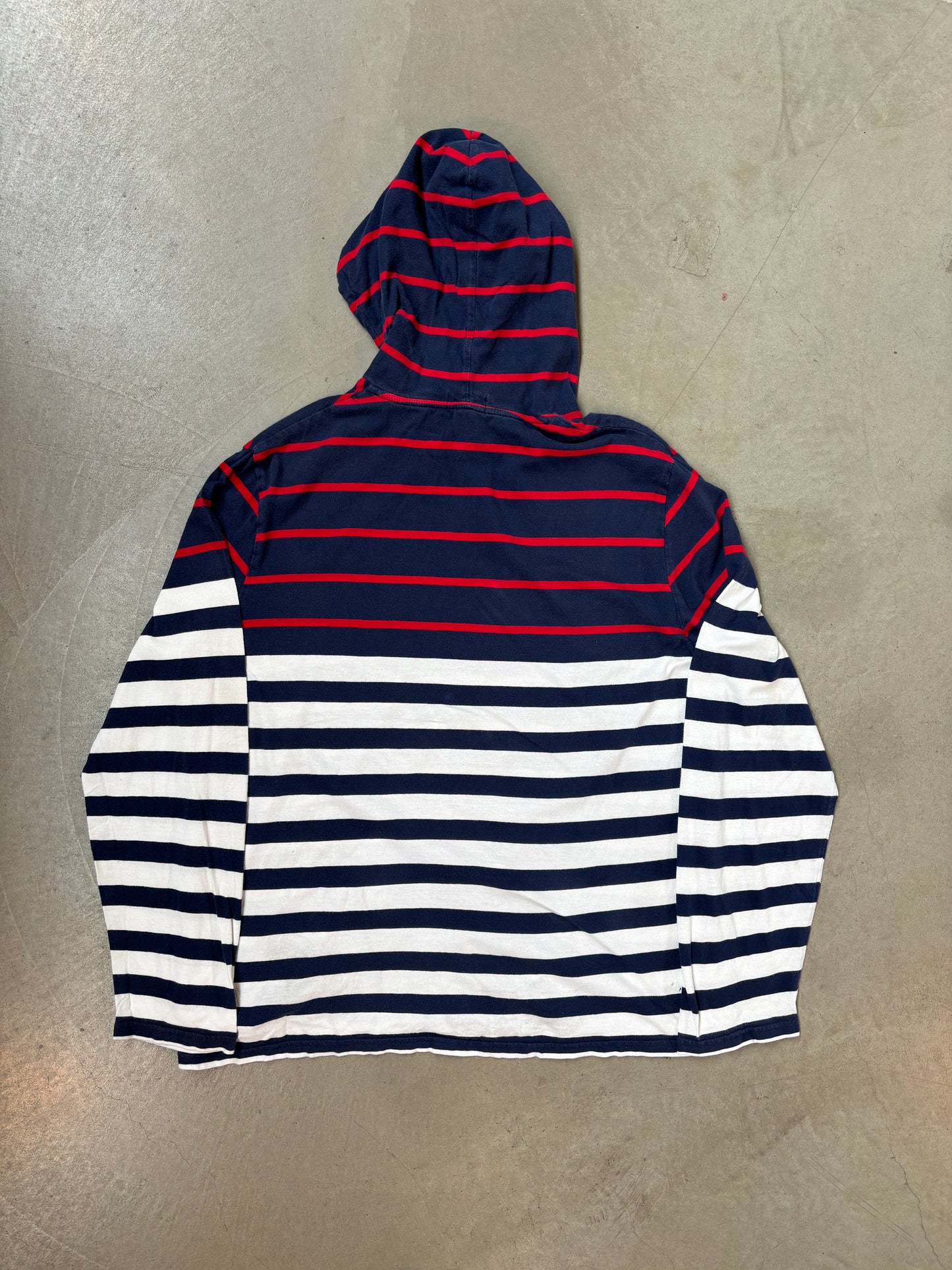 Polo Ralph Lauren Navy and White Striped Hoodie