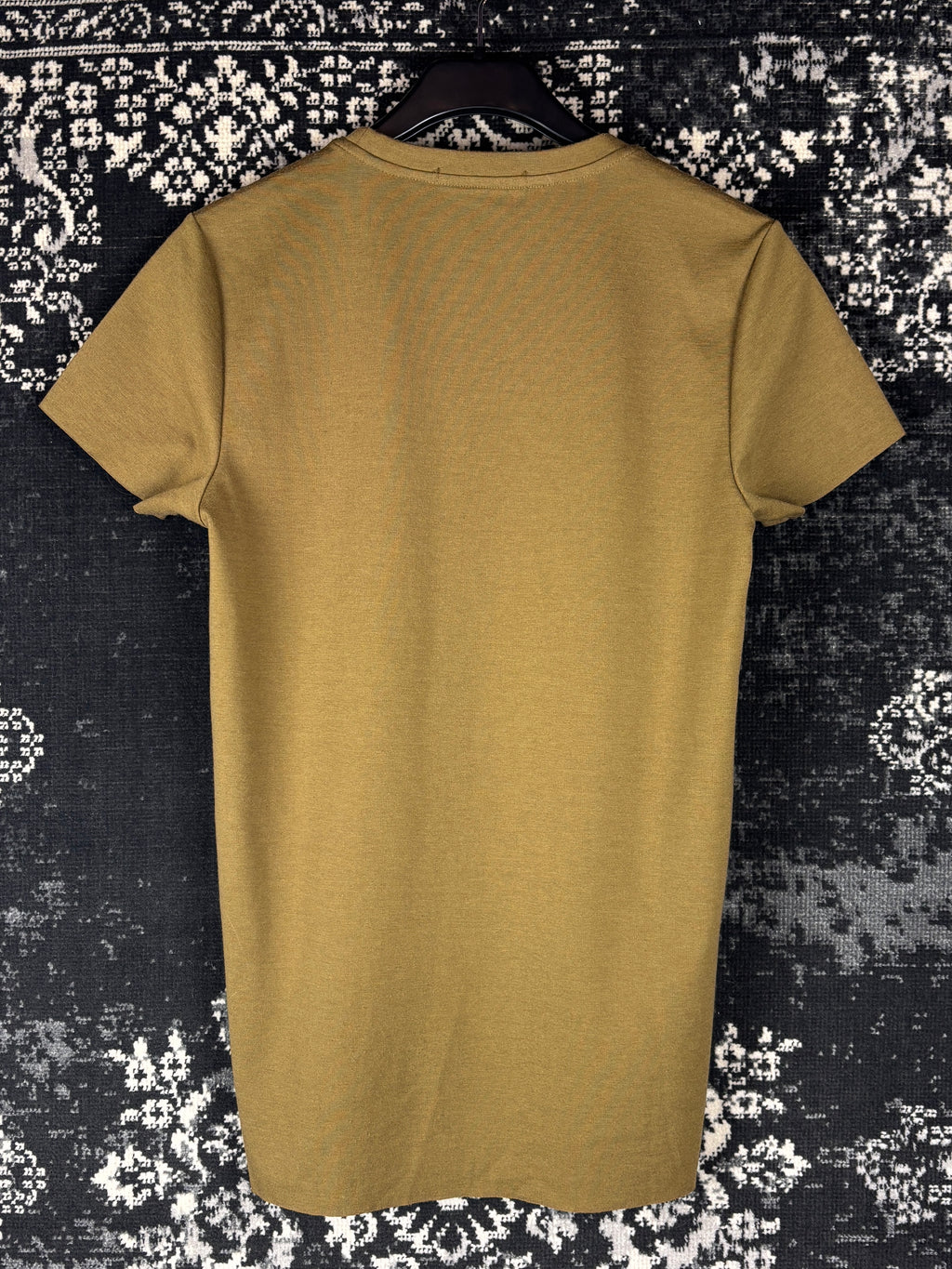 Scotch & Soda Greenish Brown T-Shirt with Velvet “Monsieur Scotch”