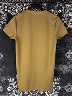 Scotch & Soda Greenish Brown T-Shirt with Velvet “Monsieur Scotch”