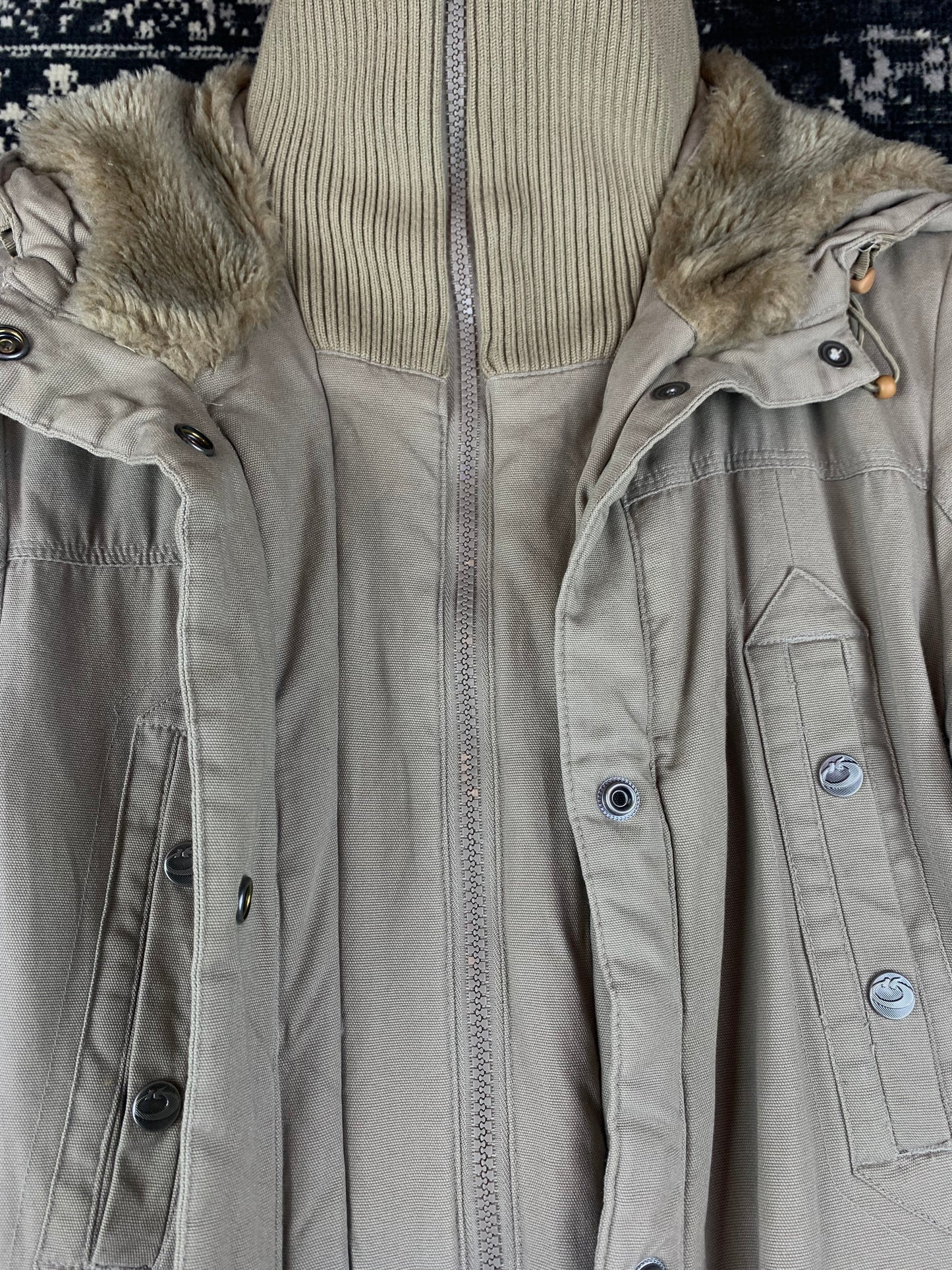 Vintage KappAhl Beige Winter Parka Jacket