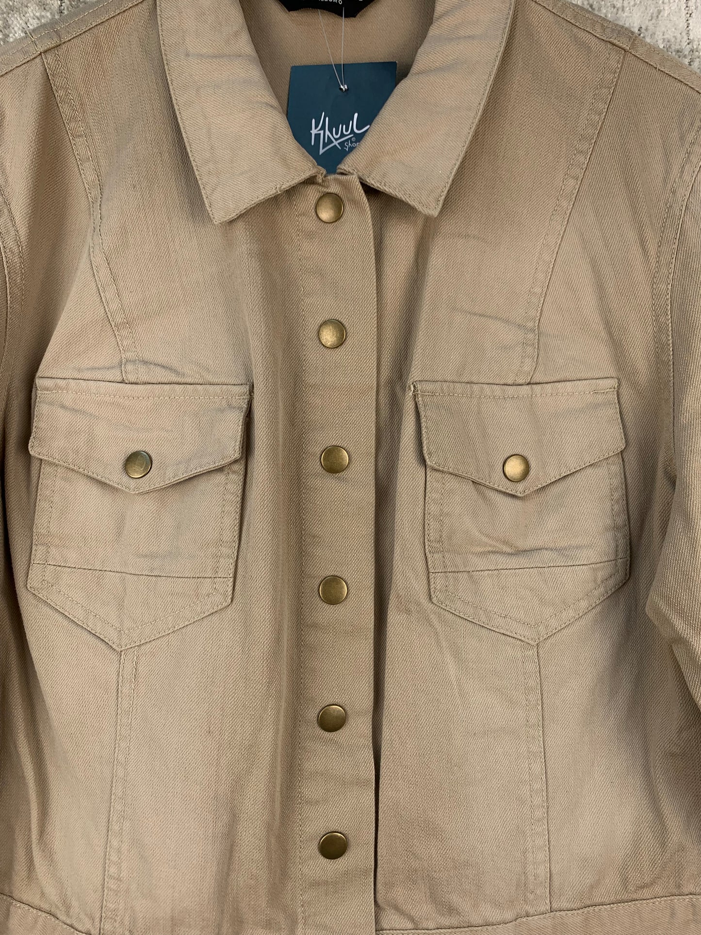 Women's Vintage Dorothy Perkins Beige Denim Jacket