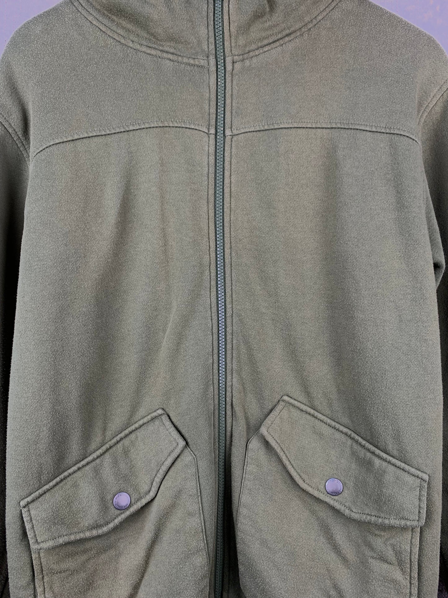 Men's DC Khaki Sherpa Lined Hoodie