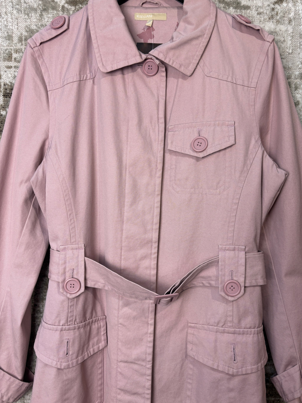 KappAhl Dusty Pink Belted Trench Coat