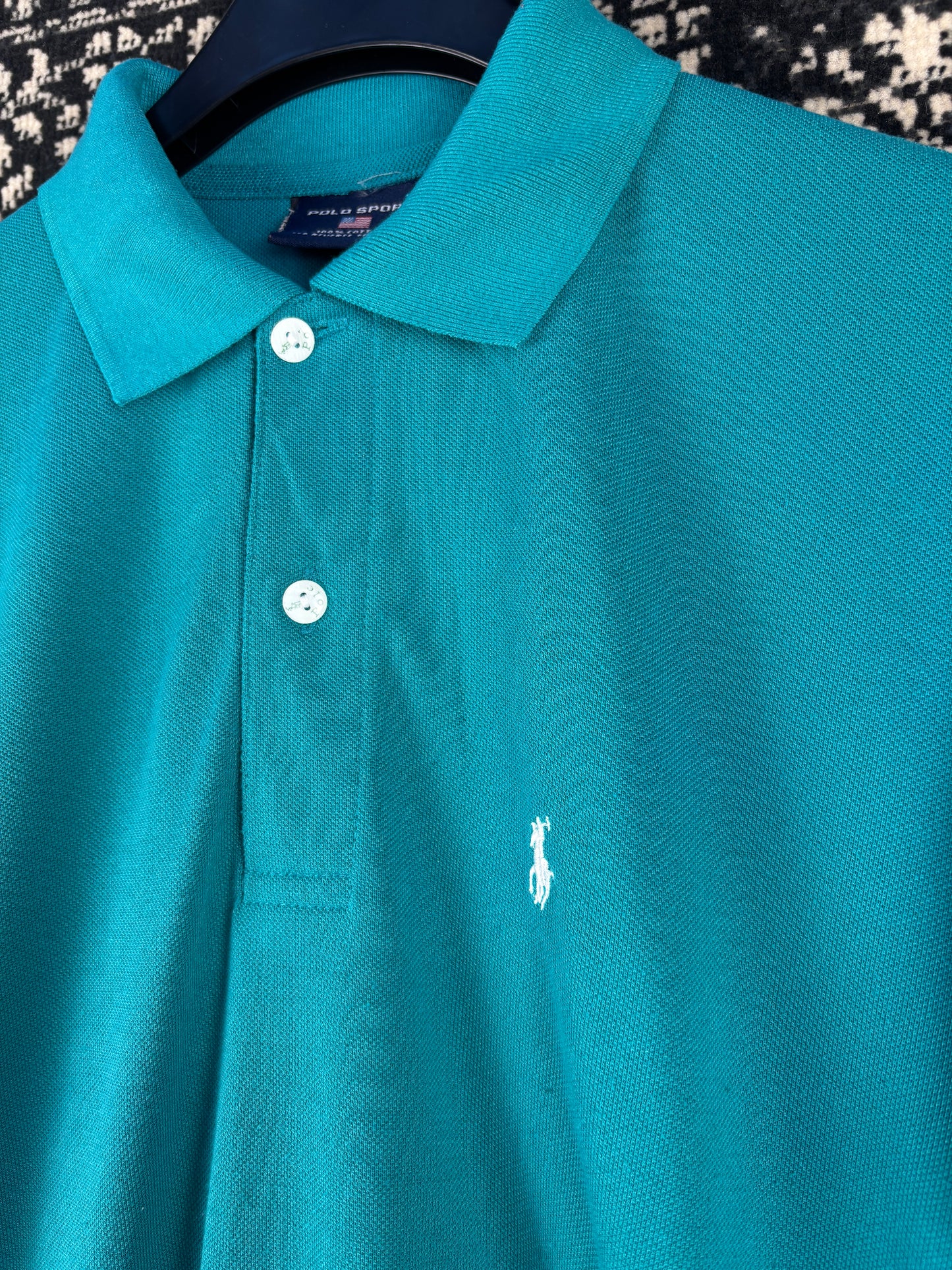 Men's Vintage Ralph Lauren Turquoise Polo T-Shirt