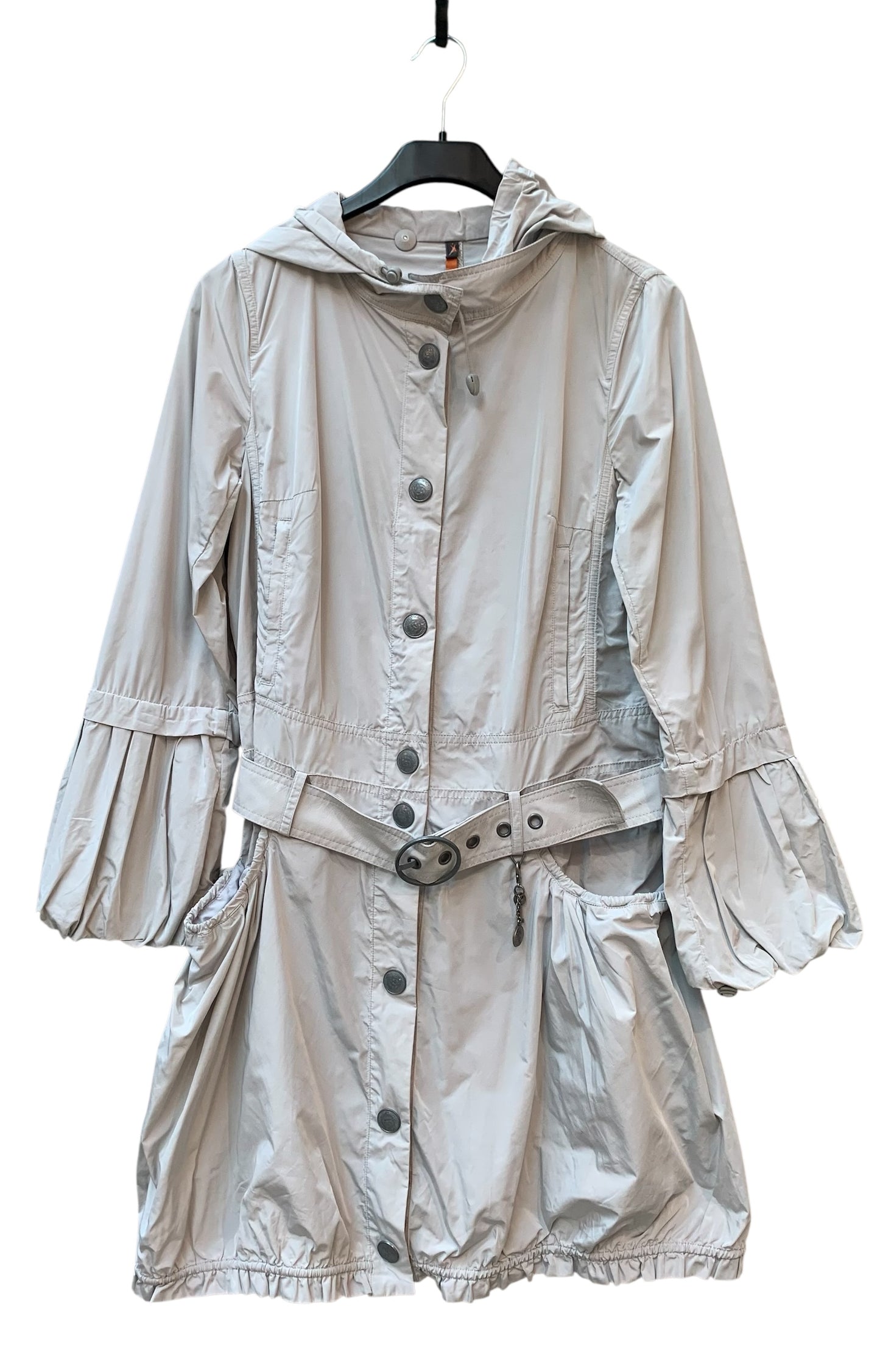 Cop.Copine Ligne Extreme Hooded Belted Coat