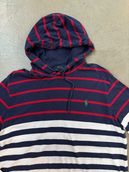 Polo Ralph Lauren Navy and White Striped Hoodie